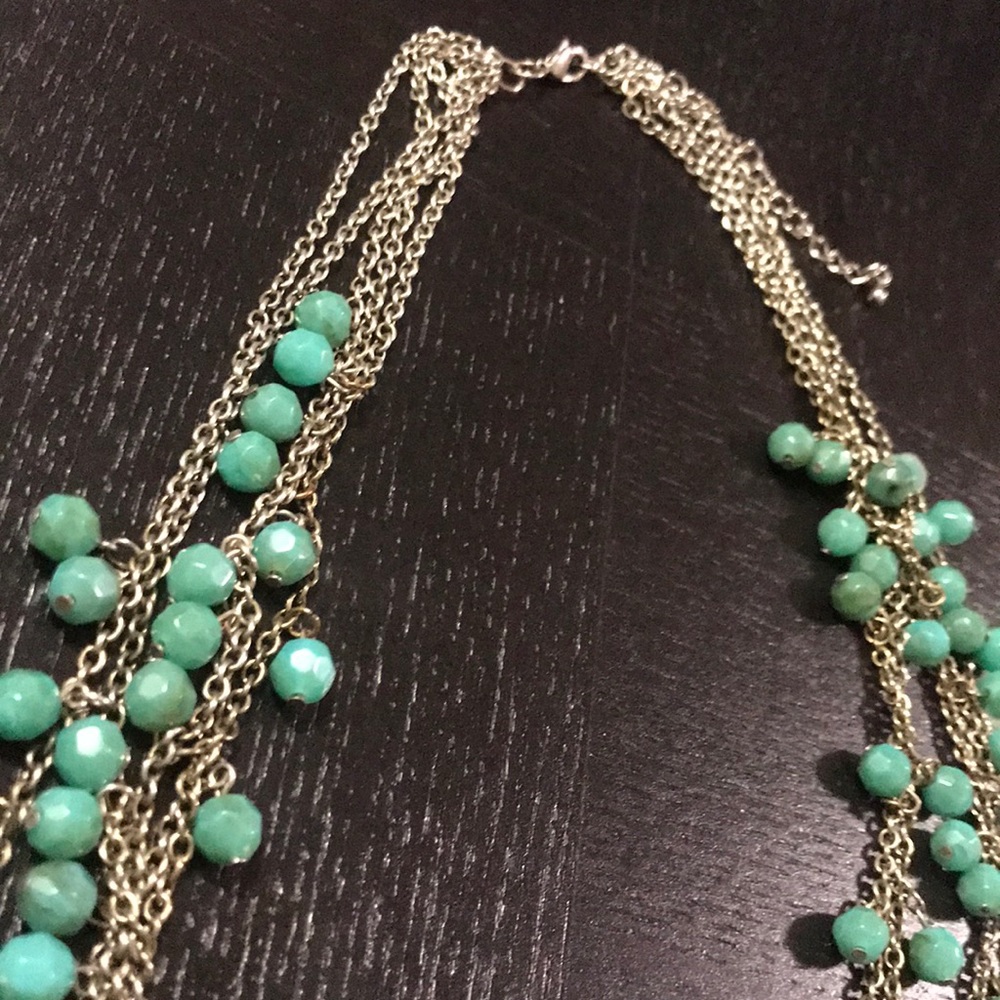 Turquoise statement necklace - Picture 2 of 3